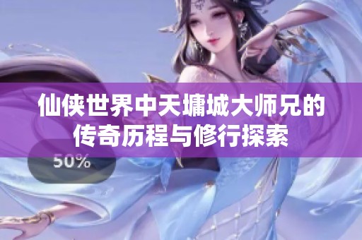 仙侠世界中天墉城大师兄的传奇历程与修行探索