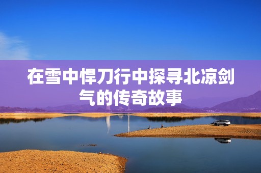 在雪中悍刀行中探寻北凉剑气的传奇故事