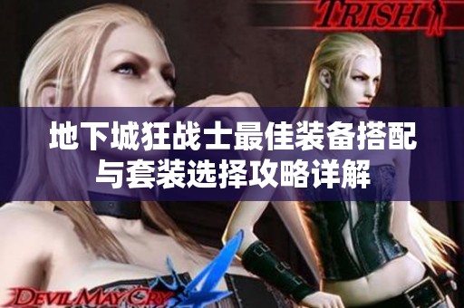 地下城狂战士最佳装备搭配与套装选择攻略详解