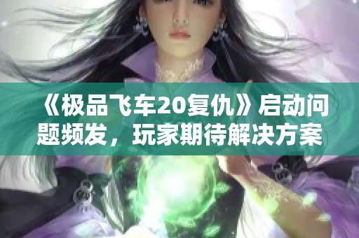 《极品飞车20复仇》启动问题频发，玩家期待解决方案