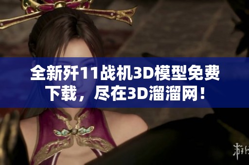 全新歼11战机3D模型免费下载，尽在3D溜溜网！