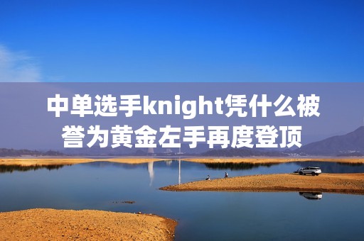 中单选手knight凭什么被誉为黄金左手再度登顶