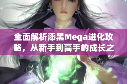 全面解析漆黑Mega进化攻略，从新手到高手的成长之路