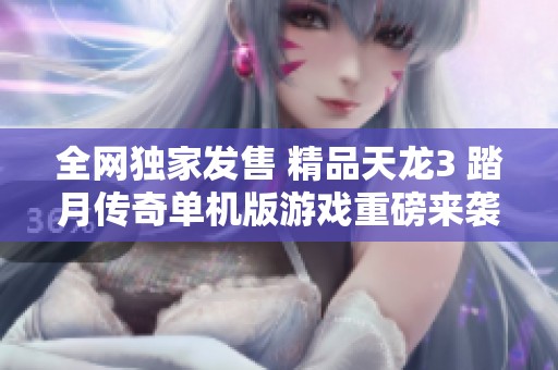 全网独家发售 精品天龙3 踏月传奇单机版游戏重磅来袭
