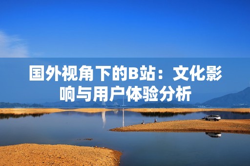 国外视角下的B站：文化影响与用户体验分析