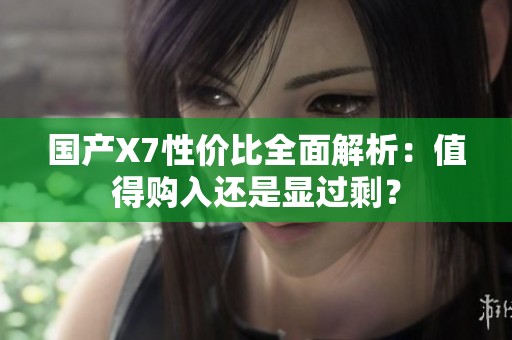 国产X7性价比全面解析：值得购入还是显过剩？