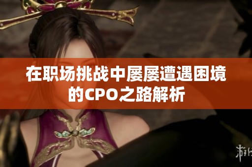 在职场挑战中屡屡遭遇困境的CPO之路解析