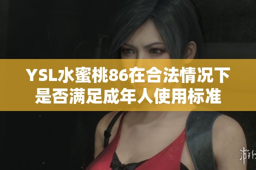 YSL水蜜桃86在合法情况下是否满足成年人使用标准