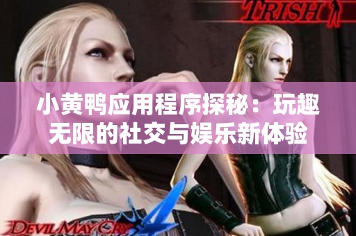 小黄鸭应用程序探秘：玩趣无限的社交与娱乐新体验