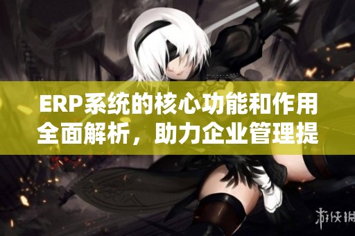 ERP系统的核心功能和作用全面解析，助力企业管理提升