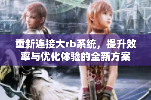 重新连接大rb系统，提升效率与优化体验的全新方案