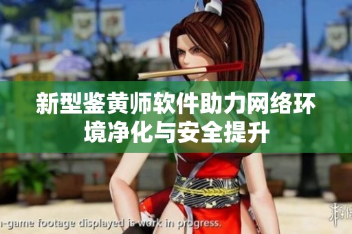 新型鉴黄师软件助力网络环境净化与安全提升