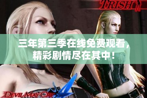 三年第三季在线免费观看，精彩剧情尽在其中！