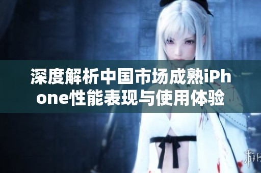 深度解析中国市场成熟iPhone性能表现与使用体验