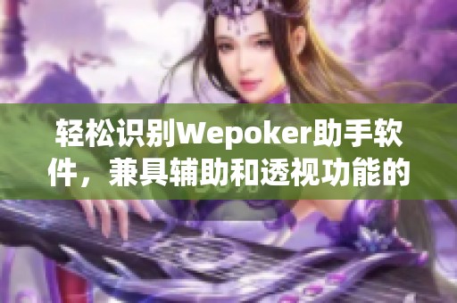 轻松识别Wepoker助手软件，兼具辅助和透视功能的下载指南
