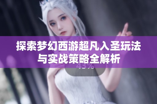 探索梦幻西游超凡入圣玩法与实战策略全解析