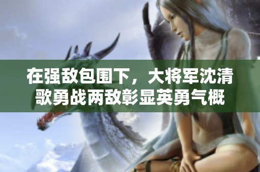 在强敌包围下，大将军沈清歌勇战两敌彰显英勇气概
