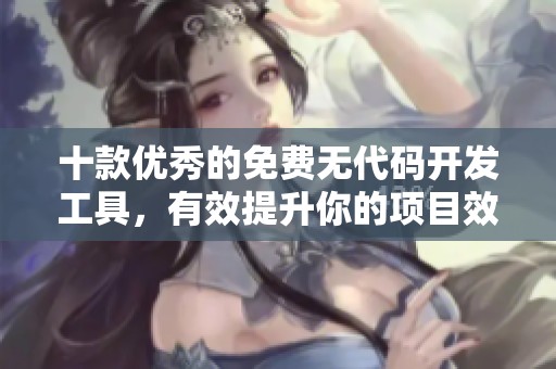 十款优秀的免费无代码开发工具，有效提升你的项目效率