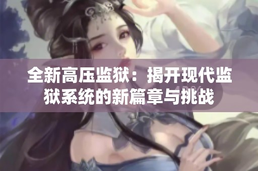 全新高压监狱：揭开现代监狱系统的新篇章与挑战
