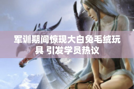 军训期间惊现大白兔毛绒玩具 引发学员热议