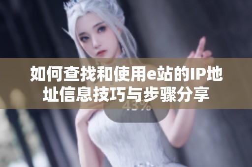 如何查找和使用e站的IP地址信息技巧与步骤分享