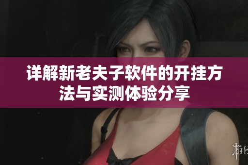 详解新老夫子软件的开挂方法与实测体验分享