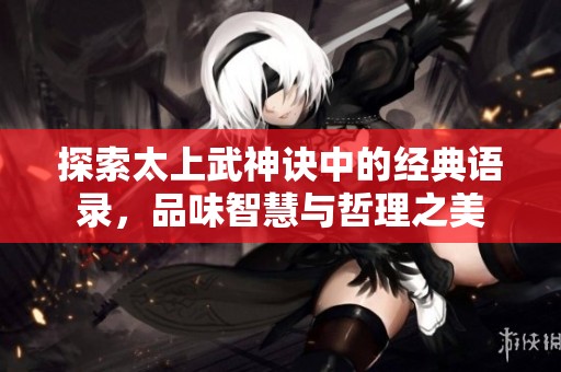探索太上武神诀中的经典语录，品味智慧与哲理之美