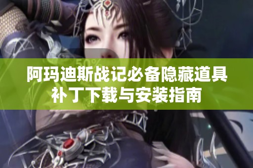 阿玛迪斯战记必备隐藏道具补丁下载与安装指南