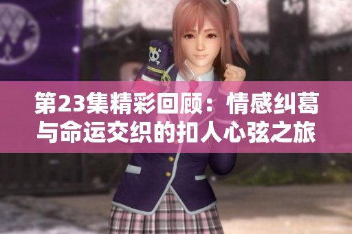 第23集精彩回顾：情感纠葛与命运交织的扣人心弦之旅