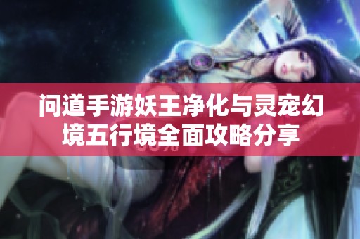 问道手游妖王净化与灵宠幻境五行境全面攻略分享