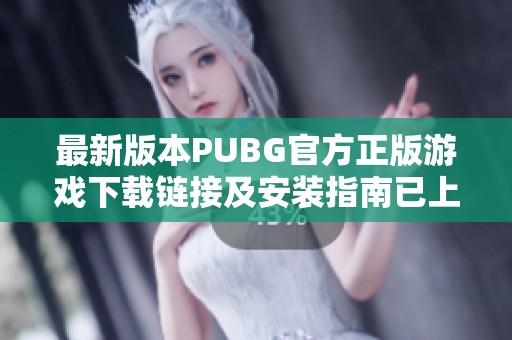 最新版本PUBG官方正版游戏下载链接及安装指南已上线