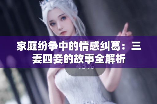 家庭纷争中的情感纠葛：三妻四妾的故事全解析