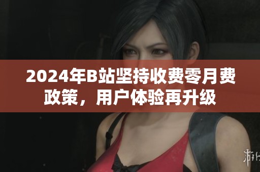 2024年B站坚持收费零月费政策，用户体验再升级