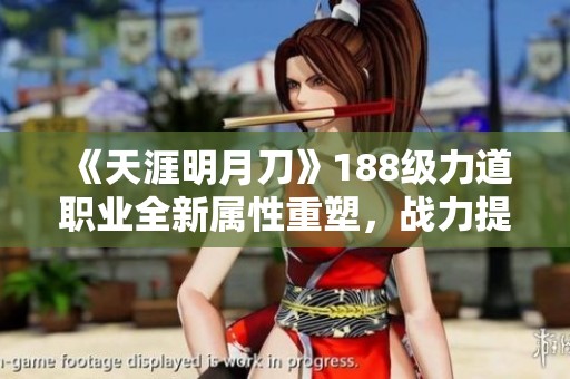 《天涯明月刀》188级力道职业全新属性重塑，战力提升新攻略解析