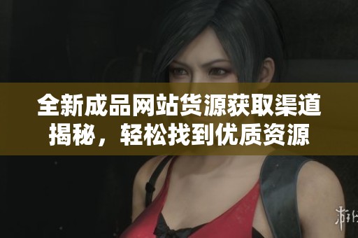 全新成品网站货源获取渠道揭秘，轻松找到优质资源