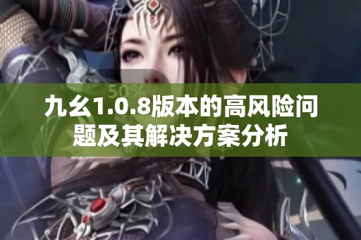 九幺1.0.8版本的高风险问题及其解决方案分析