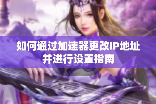 如何通过加速器更改IP地址并进行设置指南