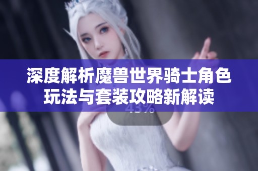 深度解析魔兽世界骑士角色玩法与套装攻略新解读