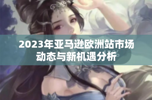 2023年亚马逊欧洲站市场动态与新机遇分析