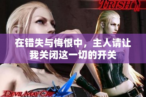 在错失与悔恨中，主人请让我关闭这一切的开关