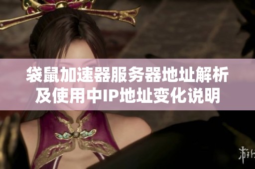 袋鼠加速器服务器地址解析及使用中IP地址变化说明