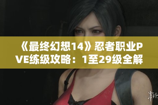 《最终幻想14》忍者职业PVE练级攻略：1至29级全解析