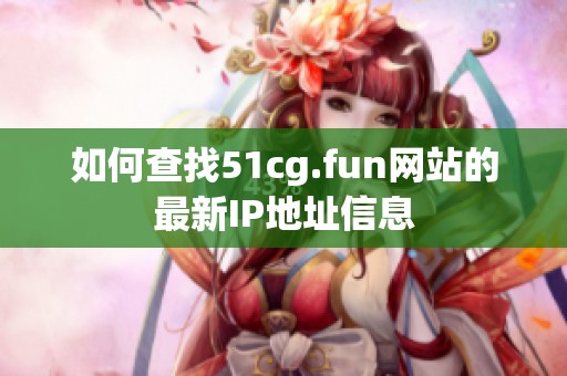 如何查找51cg.fun网站的最新IP地址信息