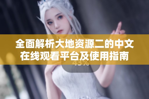 全面解析大地资源二的中文在线观看平台及使用指南