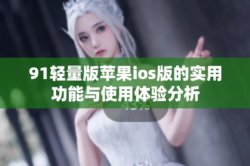91轻量版苹果ios版的实用功能与使用体验分析