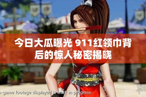 今日大瓜曝光 911红领巾背后的惊人秘密揭晓