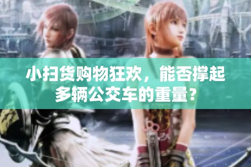 小扫货购物狂欢，能否撑起多辆公交车的重量？