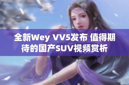 全新Wey VV5发布 值得期待的国产SUV视频赏析