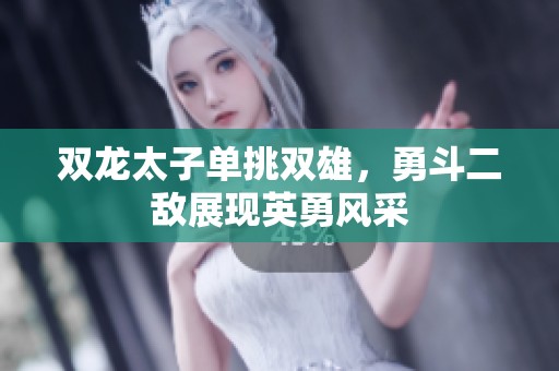 双龙太子单挑双雄，勇斗二敌展现英勇风采