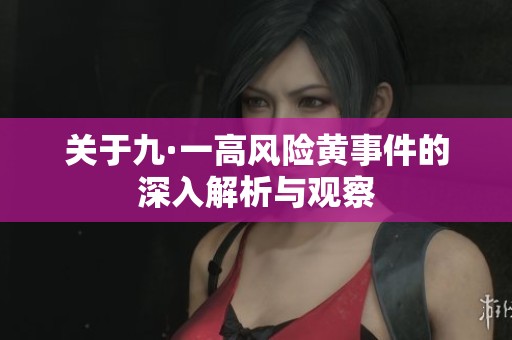 关于九·一高风险黄事件的深入解析与观察